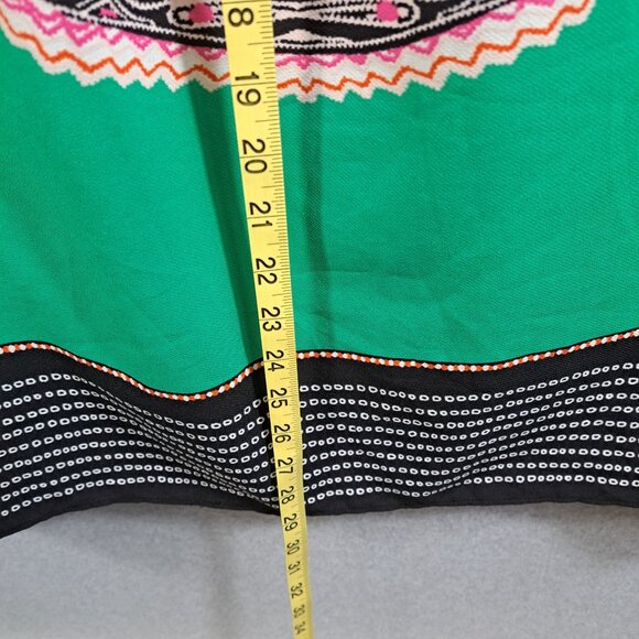 Gibson Latimer Women 2X Plus Top Tunic 3/4 Sleeve Multicolor V-Neck Tie Boho - Picture 5 of 10